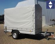 PKW-Anhänger 301x150x195cm Nutzl.1077kg Plane Grau 