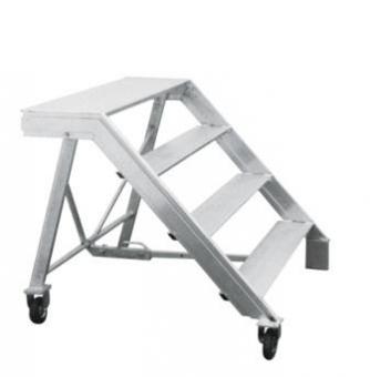 Mauertreppe Alu fahrbar 