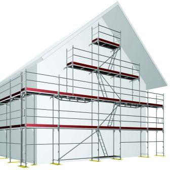 Fassaden Blitzgerüst Raster 73 x 250 cm 