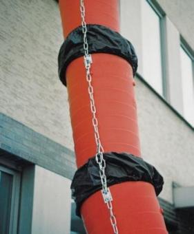 Staubmanschette für Schuttrutsche 