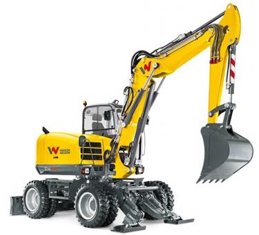 WN Mobilbagger EW100, Gew. 10,46t ,Grabtiefe 4,25m, B=2,45 