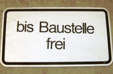 Bis Baustelle frei Zusatzzeichen 1028-31 