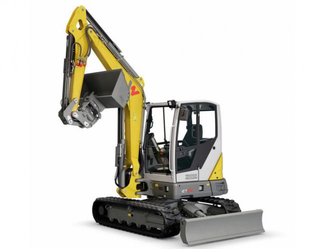 Minibagger Wacker WN ET58 Gew 6.4to Grabtiefe 3.77m B=1,96m 