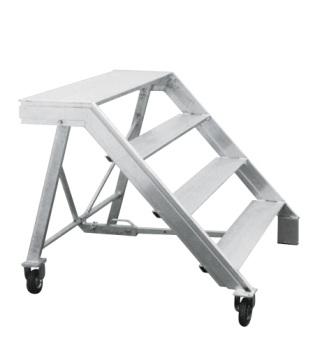 Mauertreppe Alu fahrbar 