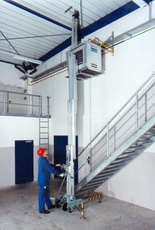 Lasten- Montagelift, Kurbellift, H= 750cm max.300kg 