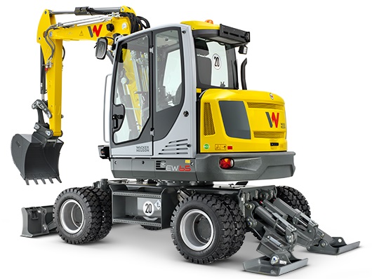 WN Mobilbagger EW65, Gew. 7,72t, Grabtiefe 3,90m, B=2,09m 